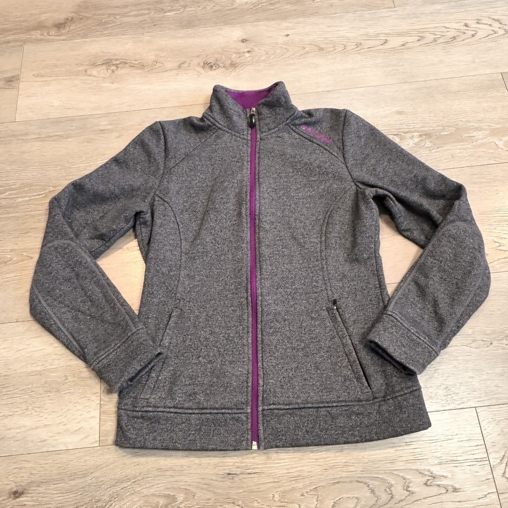 Ski-Doo Snowmobile Grey Sweatshirt Small S Tech Fleece Jacket‎ Zipper Pockets